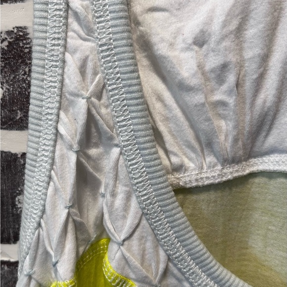 Free People Boho Beachy Resort Wear Neon Yellow & White Striped Maxi Dress - Picture 7 of 8